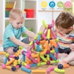 Magnet Balls and Robs Set Toy,42PCS Magnetic Building Sticks Blocks, Magnetic Balls for Kids - Image 2