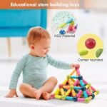 Magnet Balls and Robs Set Toy,42PCS Magnetic Building Sticks Blocks, Magnetic Balls for Kids - Image 3