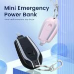Ultra-Compact 1500mAh Keychain Emergency Charger With Type-C Fast Charging Backup Power
