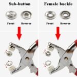 100 Sets Metal Snap Buttons with Fastener Pliers Press Tool Kit - Image 4