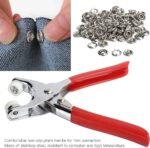 100 Sets Metal Snap Buttons with Fastener Pliers Press Tool Kit