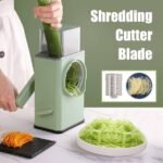 Manual Vegetable Grater for Kitchen, Multifunctional Rotary Drum Vegetables Cutter
