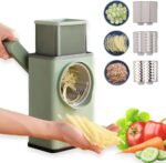 Manual Vegetable Grater for Kitchen, Multifunctional Rotary Drum Vegetables Cutter - Image 3