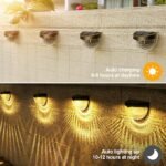 Pack Of 4 Waterproof Solar LED Wall Light Outdoor - Image 2