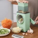 Manual Vegetable Grater for Kitchen, Multifunctional Rotary Drum Vegetables Cutter - Image 2