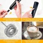 Wireless Milk Frothers Electric Handheld Blender With USB Electrical Mini Coffee Maker Whisk Mixer For Coffee Cappuccino Cream - Image 3