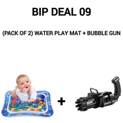 GS DEAL 09 (Pack of 2) Water Play Mat + Bubble Gun