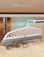 180° Rotatable Magic Rubber Broom Mop, Hand Dust Silicone Broom, Home Floor Cleaning Squeegee Wiper - Image 2