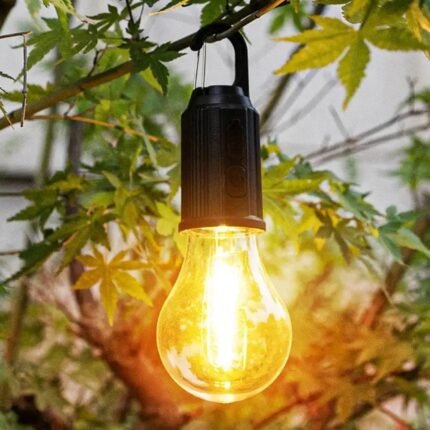 Rechargeable LED Lamp Bulb, Emergency Camping Lights with Clip Hook, Mini Portable Camping Light