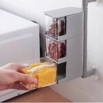 4 Layer Acrylic Rotatable Kitchen Spice Rack - Image 4