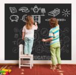 Large Black Board Sticker Large Chalkboard Wallpaper For Wall Self Adhesive Chalk Board Wall Sticker For Classroom Display