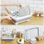 FOLDING DISH DRAINER RACK