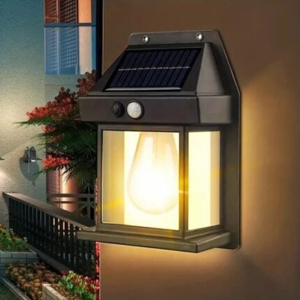 Mini Waterproof Solar Interaction Wall Lamp With Motion Sensor