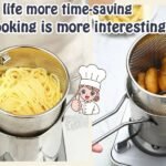 Deep Frying Strainer and Oil Basket With Fryer Tong - Image 2