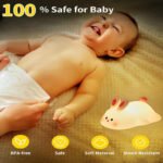 Big Face Rabbit Night Light, Rechargeable Dimmable Animal - Image 5