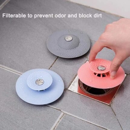 Pack Of 2 Reusable Silicone Drain Cover Plug For Sink & Tub